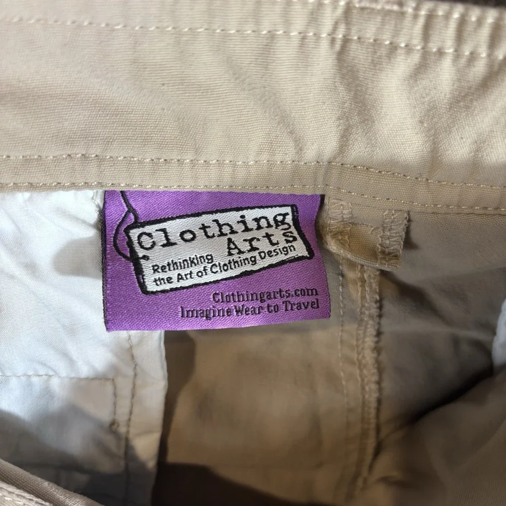 Clothing Arts Pants Mens 36x32 Beige P Cubed Pick‎ Pocket Proof Nylon Travel